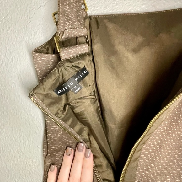 Brown Antonio Melani Cocktail Dress - Picture 8 of 8